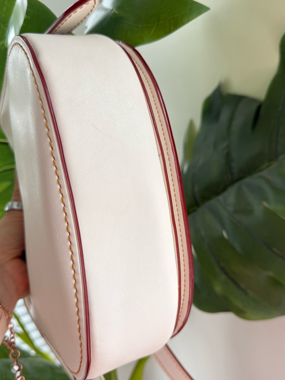 Coach Cream and Brown Crossbody Saddle Bag - Picture 6 of 14